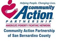 The logo for Community Action Partnership, SBC