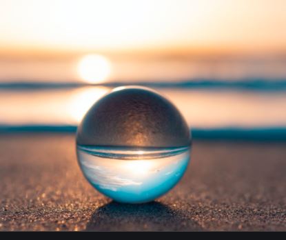 Image of dewdrop on a beach