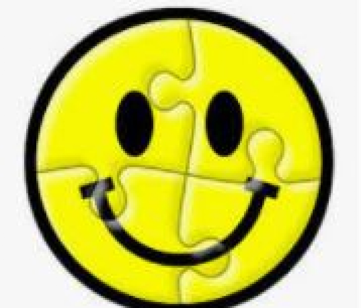 Puzzle smiley face
